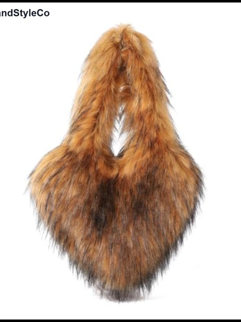 Faux Fur Heart Shaped Shoulder Crossbody Bag Furry Purse
